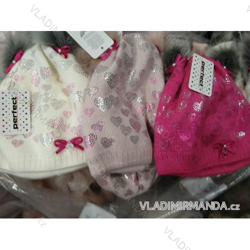 Girls' winter warm cap (3-8 years) PERFECT POLAND PRODUCTION PV919008
