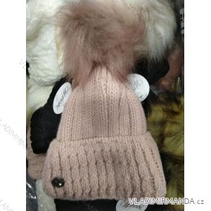 Women's warm winter fleece hat (ONE SIZE) WROBI POLAND PV919024
