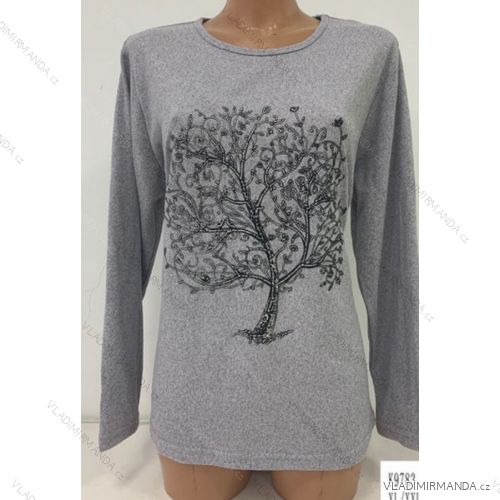 Women's T-shirt warm long sleeve oversized (l-3xl) ERBOSSI PM119K9783
