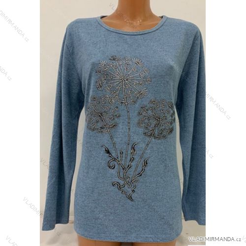 Women's T-shirt warm long sleeve oversized (l-3xl) ERBOSSI PM119257