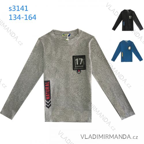 T-shirt with 3D picture long sleeve youth boys (134-164) KUGO S3141