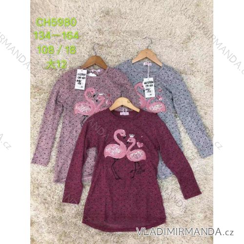 T-shirt long sleeves warm with sequins youth girl (134-164) SAD SAD19CH5980
