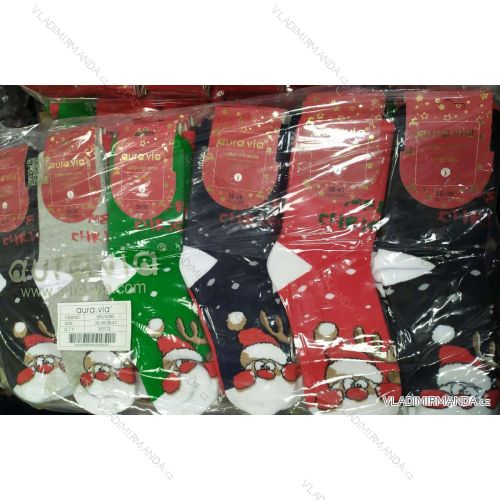 Socks classic women's Christmas motif (35-41) AURA.VIA PON19SNV5085