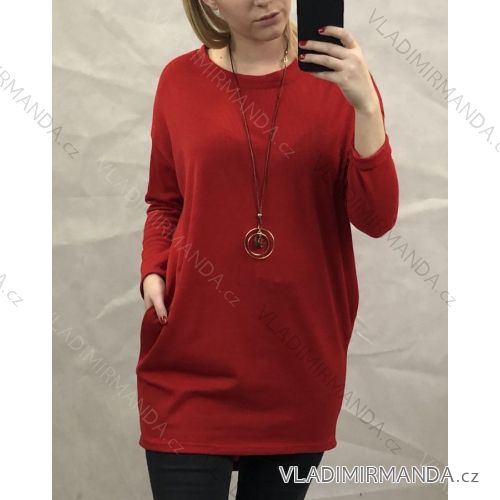 Tunic ALÁ DRESS Long Sleeve Ladies WITH JEWELERY (uni s / m) ITALIAN FASHION IM919905