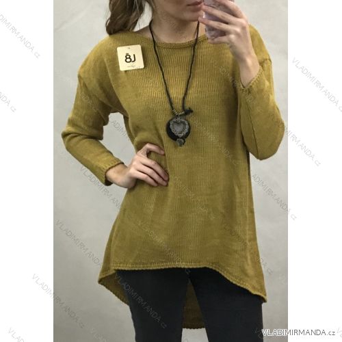 Dress / sweater knitted long sleeve ladies (uni sl) ITALIAN Fashion IM418774