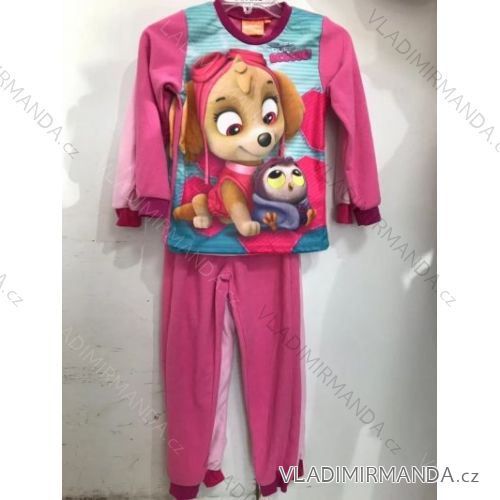 Pajamas long warm fist paw patrol baby girl (98-128) SETIMO 833-017