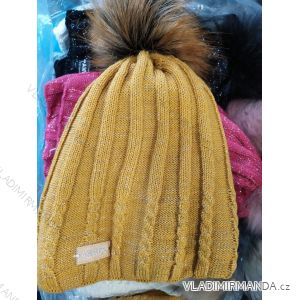 Winter hat with pompon womens (ONE SIZE) ANWER POL219043
