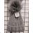 Knitted winter hat (uni) ECHT PF007A