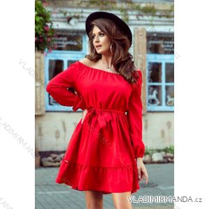 265-4 DAISY Dress with frills - RED
 NMC-265-4