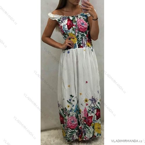 Summer dress on wide shoulder straps women (uni s / m) ITALIAN MODE IM6199059