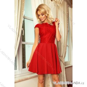 157-7 Dress MARTA with lace - red
 NMC-157-8