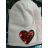 Fleece padded cap with sequins for girls (3-8 years) POLAND PRODUCTION PV319480