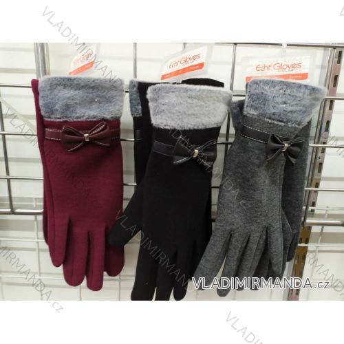 Gloves with bow winter women's (ONE SIZE) ECHT ECH19BD004
