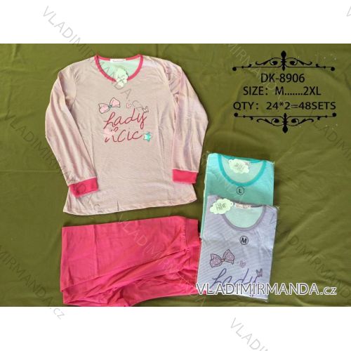 Pajamas Long Ladies Cotton (m-2xl) VALERIE DREAM DK-8907