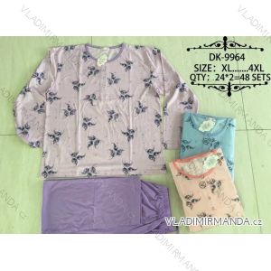 Pajamas long ladies cotton oversized (xl-4xl) VALERIE DREAM DK-9964
