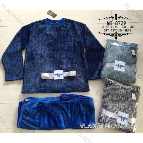 Pajamas long warm men (l-3xl) VALERIE DREAM MB-8729
