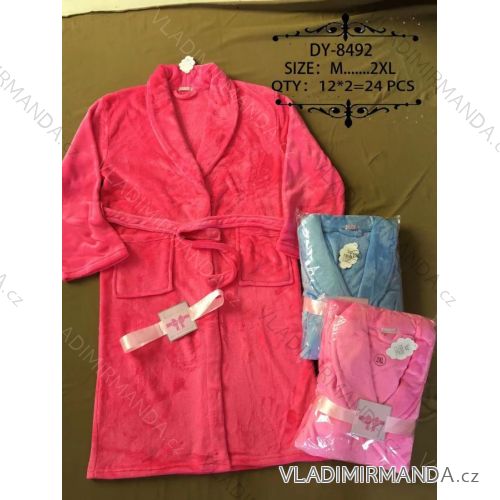 Bathrobe with pockets womens (m-2xl) VALERIE DREAM DY-8492
