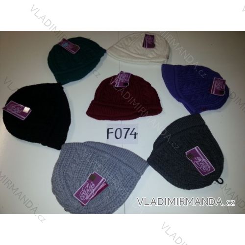 Women's knitted hat with universal ECHT F074 peak
