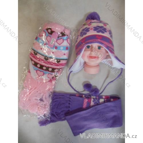 Cap + JIALONG RX-010 baby girl scarf
