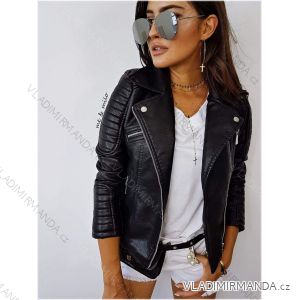 Spring leatherette jacket women's (s-xl) Polish moda JMK19039