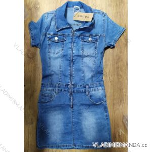 Denim short sleeve dress women (xs-xl) GOURD MA120GD6049-J
