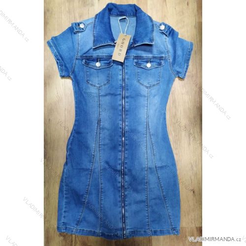 Denim short sleeve dress women (s-xl) GOURD MA120GD6047-J