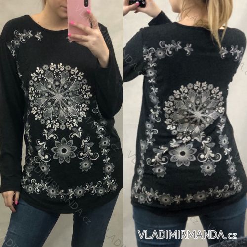 T-shirt long sleeve women (uni M-L) TURKISH MODA TM920008
