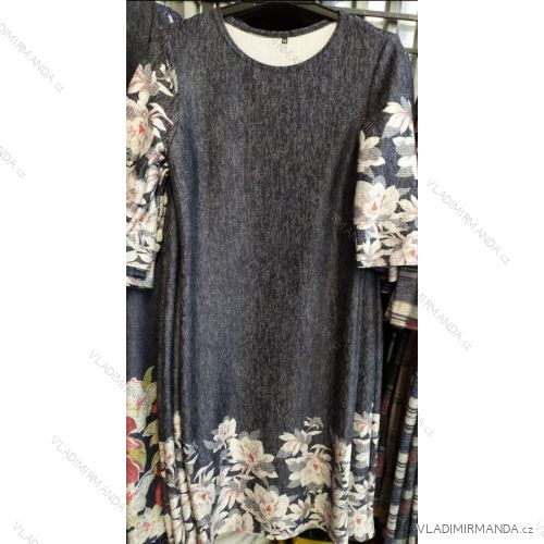 Dress 3/4 Sleeve womens oversized (44-52) POLISH FASHION PM120014
