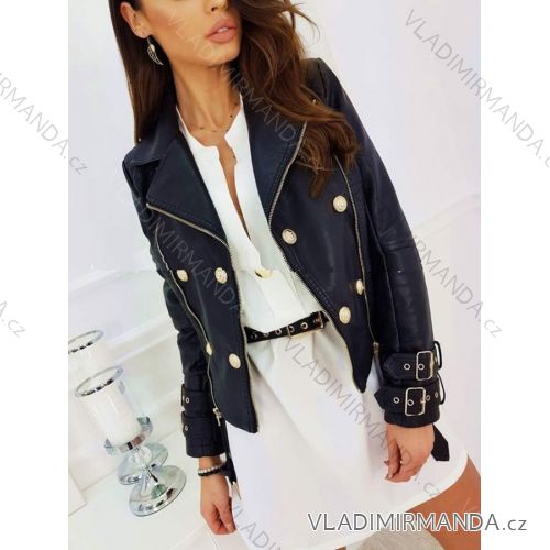 Jacket spring leatherette women's (s-xl) Polish moda JMK19046