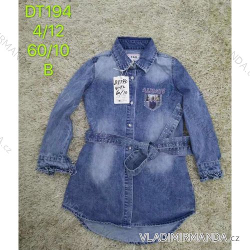 Denim dress with belt children adolescent girls (4-12 years) SAD SAD20DT194
