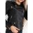 Women's leatherette hooded jacket (s-xl) POLISH MODA JMK190024