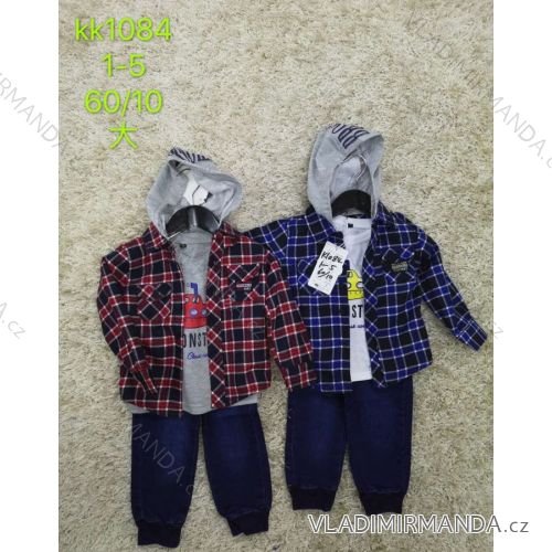 Jeans, hooded shirt and t-shirt for children (1-5 years) SAD SAD20KK1084
