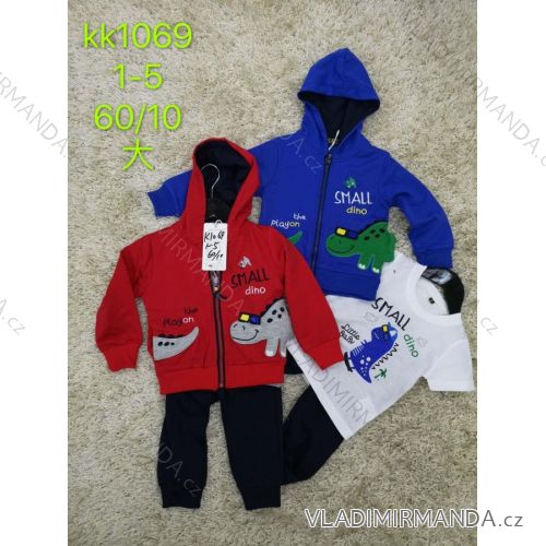 Sweatpants, hooded sweatshirt and t-shirt for infants boys (1-5 years) SAD SAD20KK1069
