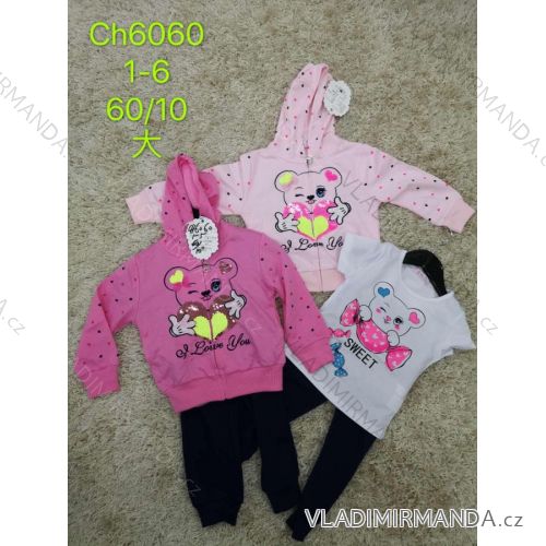 Sweatpants, hooded sweatshirt and t-shirt baby infant girl (1-6 years) SAD SAD20CH6060
