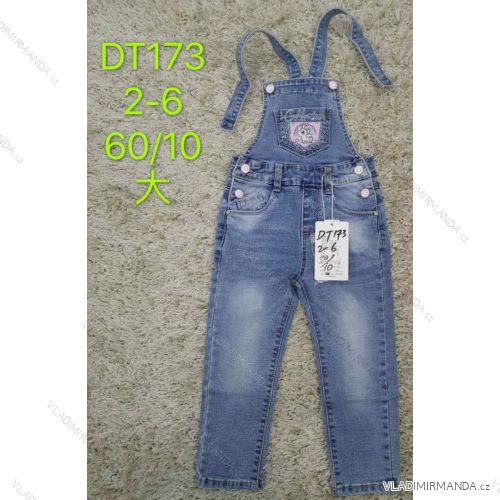 Jeans with bib infant baby girl (2-6 years) SAD SAD20DT173
