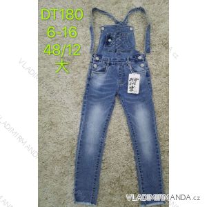 Jeans with bib children adolescent girls (6-16 years) SAD SAD20DT180
