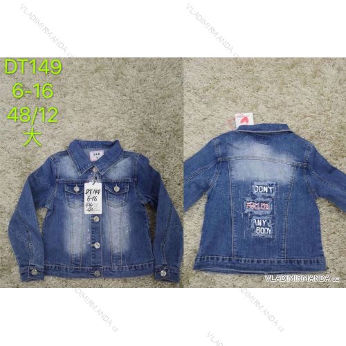 Children's denim jacket for girls (6-16 years) SAD SAD20DT149
