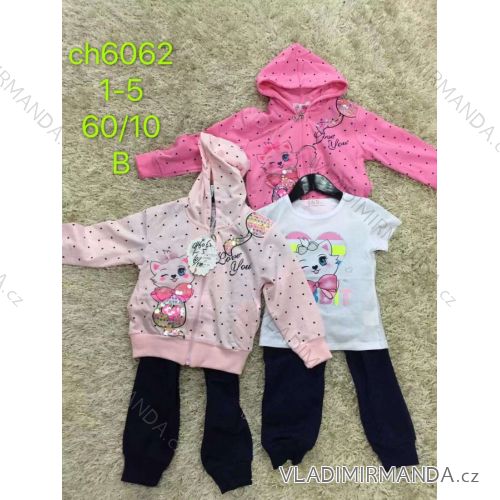 Sweatpants, hooded sweatshirt and t-shirt for infants (girls) (1-5 years) SAD SAD20CH6062
