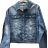 Denim jacket women's oversized (2XL-6XL) P.O.P. SEVEN MA119POP5539-LK