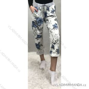 Sweatpants floral pattern long womens (uni s-m) ITALIAN FASHION IMC20019