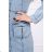 Stretch denim dress, bare shoulders S / ML / XL