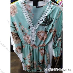 Summer Flowered Dress 3/4 SLEEVES women (uni s / m) ITALIAN FASHION IM920038
