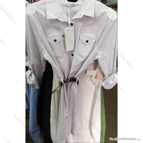 Shirt Dress 3/4 Sleeve Ladies (UNI S / XL) ITALIAN FASHION IM920082
