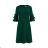 NEVA Trapezoidal dress with flared sleeves - dark green
