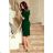 249-2 CASSIE - short sleeves dress - green
