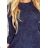 Globed Dress with 3/4 Sleeve - Blue Jeans 49-3
