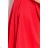 Dress with 3/4 Sleeves and Long Back - Red 90-4
