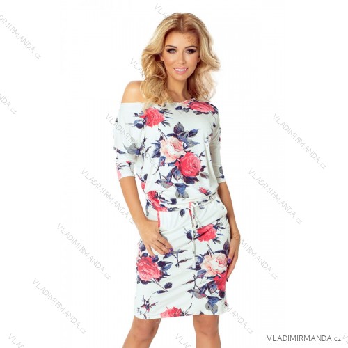 Sports dress - colored large flowers 13-49
