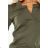 161-2 Agata - dress with a collar - KHAKI
