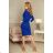 189-2 Sports Neckline Dress - Royal Blue
